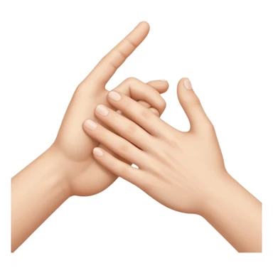 two white hands in a secret handshake sticker