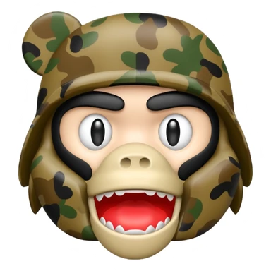Сделай логотип Bape sticker