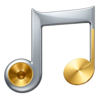 mac os music note metal mute sound 🔇 sticker