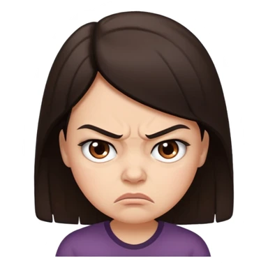  little angry woman sticker