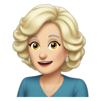 Mirtha Legrand llorando sticker