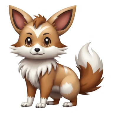 Furret-Lycanroc-Eevee-Hybrid (Full body) sticker