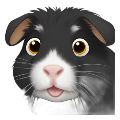 Black Guinea pig sticker