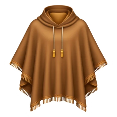 A brown poncho sticker