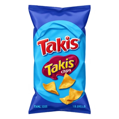 takis blue chips bag
 sticker
