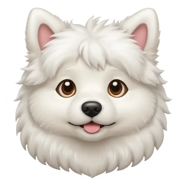 Un perro blanco tierno sticker