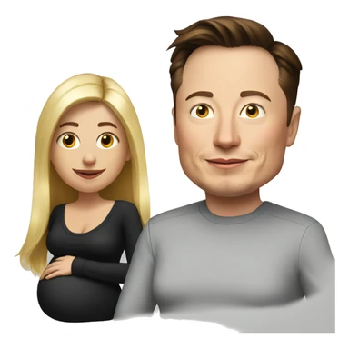 Elon musk pregnant  sticker