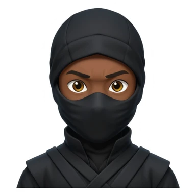 black ninja sticker