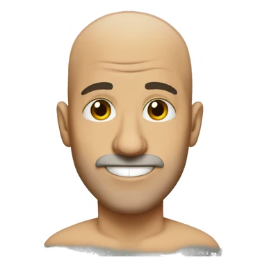 Ripped bald Italian  sticker