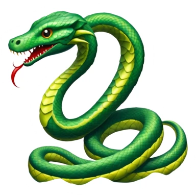 Sea Serpent – Long green snake-like monster rising from water sticker