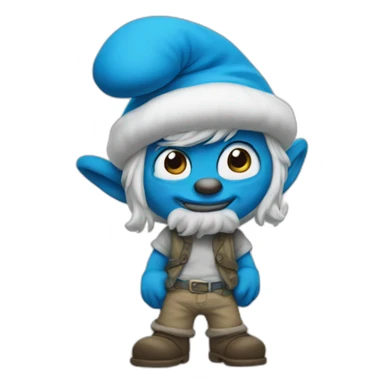 Smurf-fcat sticker