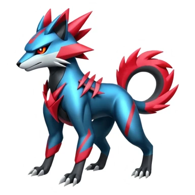Futuristic Modern Zeraora-Palkia-Zoroark-fusion sticker