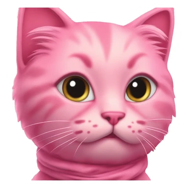 Pink kitty a pink Ben sick ￼￼￼ sticker