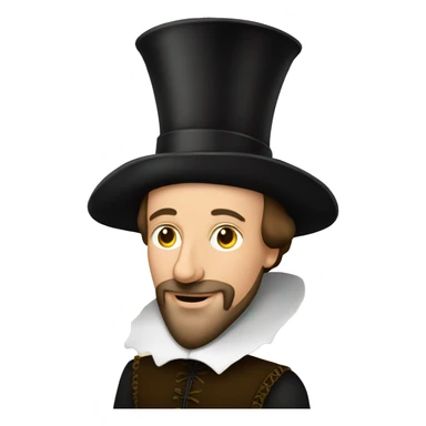 william shakespeare with a birthday h sticker