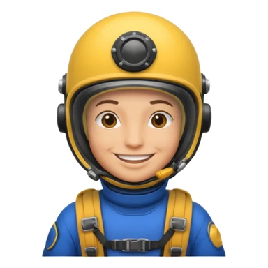 parachute diver sticker