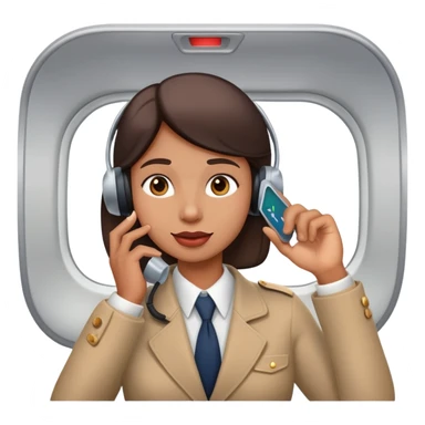 Airplane Passenger pressing call button sticker