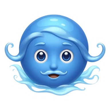 the planet Neptune, simple and clean sticker