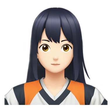 Hinata in Haikyu sticker