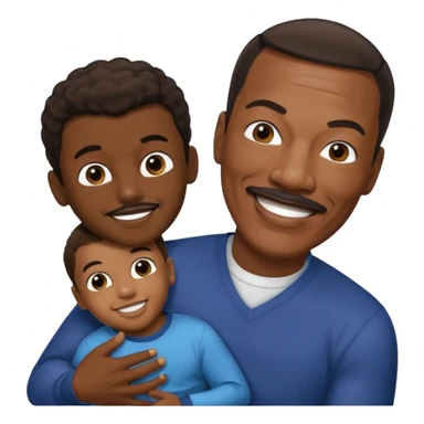 Eddie Murphy holding his Son sticker