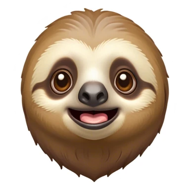 Cinematic Comical Sloth Portrait Emoji, Head tilted dramatically with an exaggeratedly shocked expression, featuring a slow, adorably sluggish form with wide, comically expressive eyes full of humorous disbelief, Simplified yet hilariously expressive features, highly detailed, glowing with a slightly sassy, lazy glow, high shine, dramatic yet playful, stylized with an air of quirky, unhurried attitude, soft glowing outline, capturing the essence of a meme-worthy sloth that looks ready to side-eye its way into viral fame! sticker