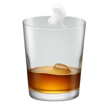 white hand holding a glass of whiskey sticker