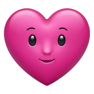 emoji cuore fucsia iphone sticker