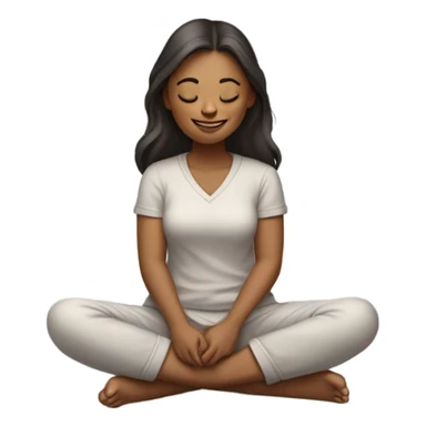 Girl relaxing sticker