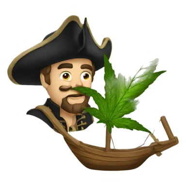 Capitan hook and weed sticker