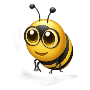 bee holding a palette sticker