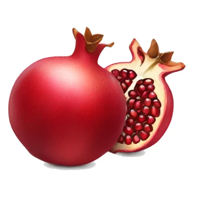 pomegranate vector emoji sticker