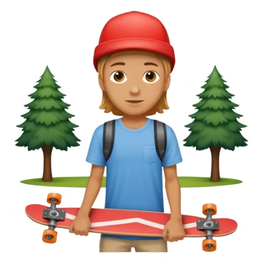 Skater + board, Park Visitors. sticker