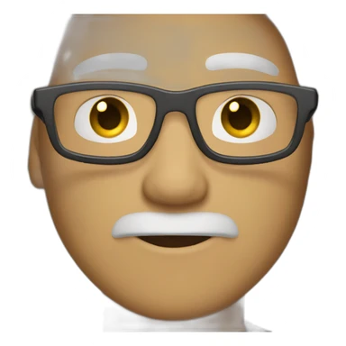 small guy with olive skin and bleached hair with dark roots and big silver glasses sticker