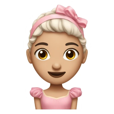 Ballet dancer in pink tutu sticker