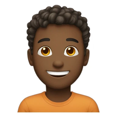 A boy smiling  sticker