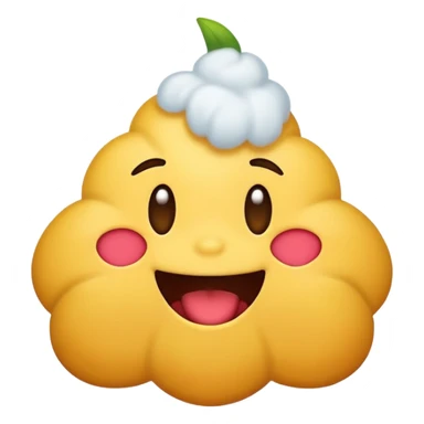 funny emoji inspired by the word 'Shitten', playful, lighthearted, not offensive sticker