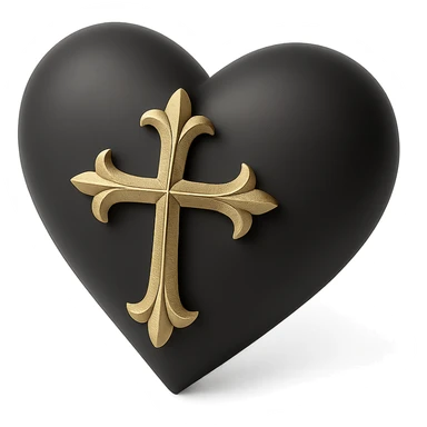 3d gothic heart wdfect
 sticker