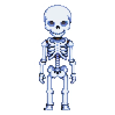 Sans from Undertale, skeleton character sticker