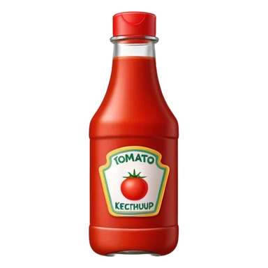 bottle tomato ketchup sticker