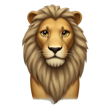 Lion with tattoos sticker
