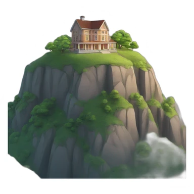 school on top of a mountain  sticker