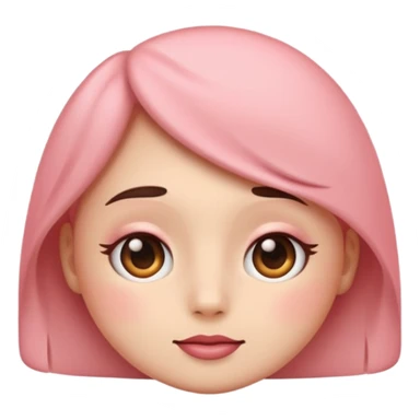 An emoji with blush looking to the side sticker