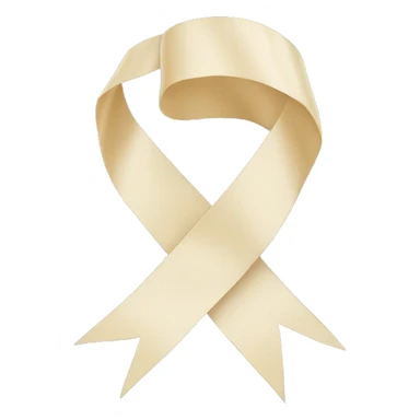 thin cream ribbon  sticker