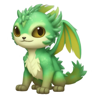 Cute cool fantasy animal hybrid Fakemon full body sticker