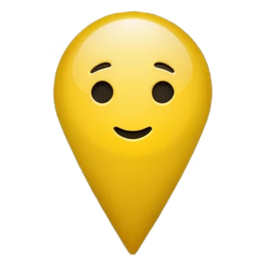 location emoji yellow sticker