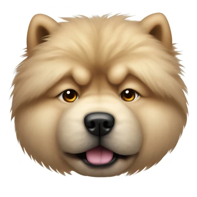 chow chow mad but cute sticker