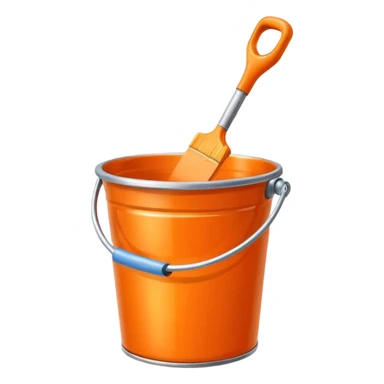  orange paint bucket sticker