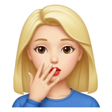 blowing kiss sticker