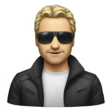 The man in the synth sticker