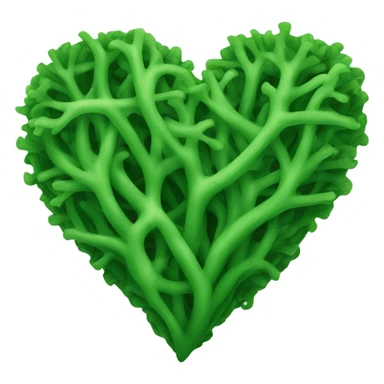 seaweed color heart sticker