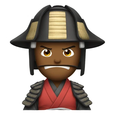 Samurai in complete shock sticker